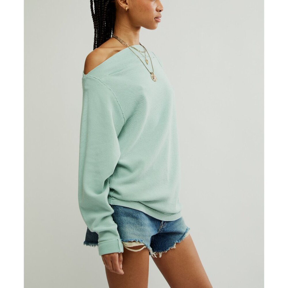 FREE PEOPLE Sammie Thermal / Harbor Grey - Picture 5 of 6